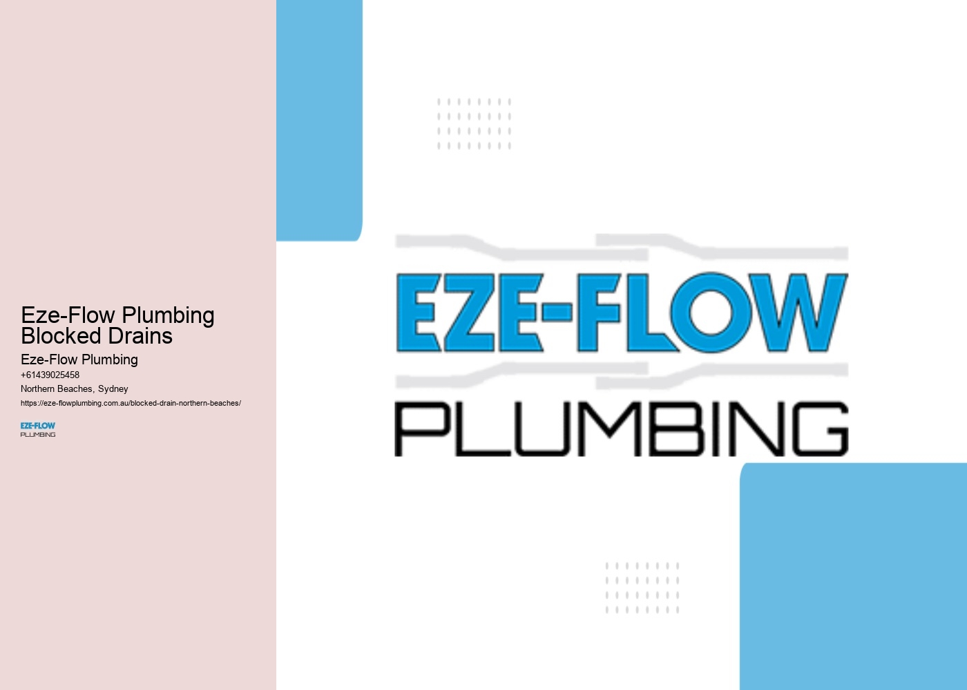 Eze-Flow Plumbing Blocked Drains
